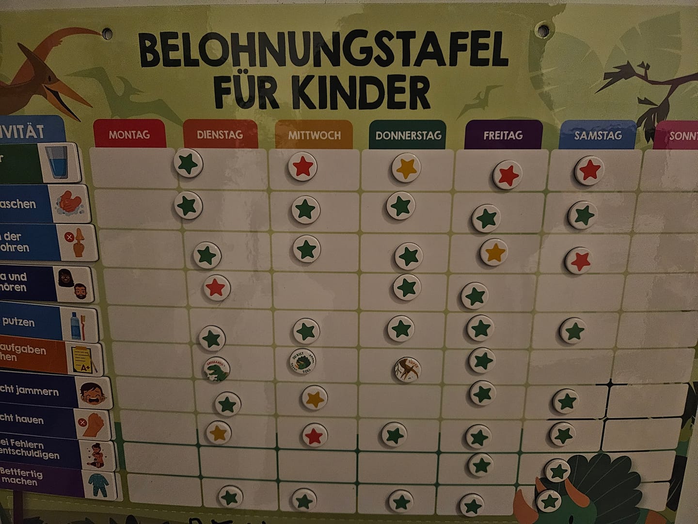 Customer photo review of Edubini Magnetische Belohnungstafel