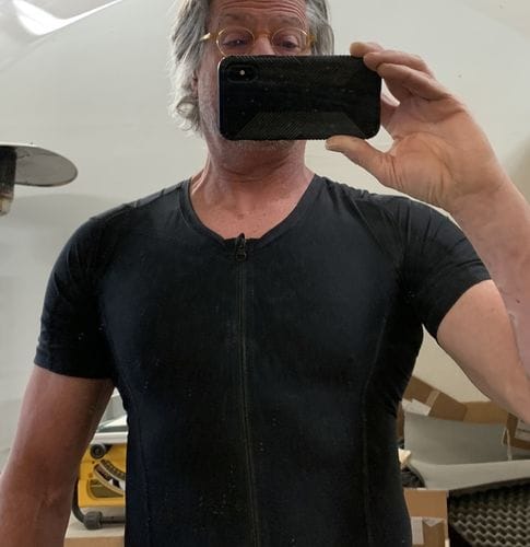 Customer photo review of Men's Posture Shirt™ Zipper - Schwarz