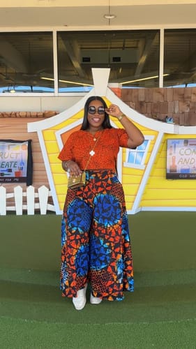 Customer photo review of Idunnu Pants Set | Orange 2