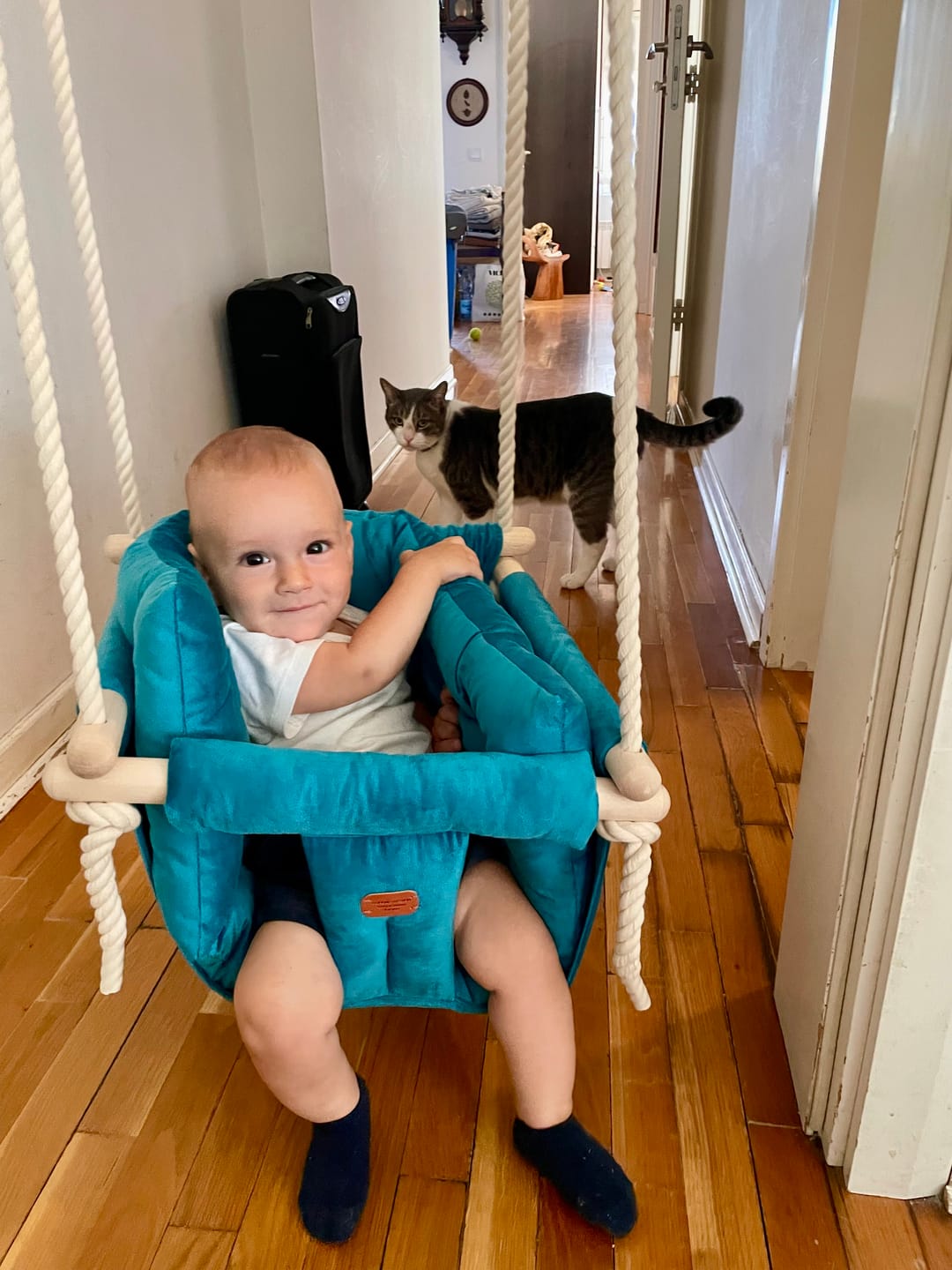 Customer photo review of Luxury Ocean Blue Ljuljaška