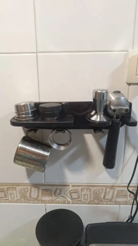 Customer photo review of Support mural pour porte-filtre