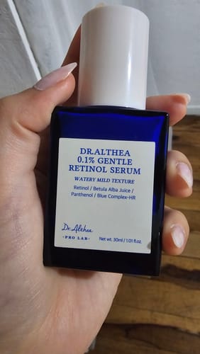 Customer photo review of 0.1% Gentle Retinol Serum
