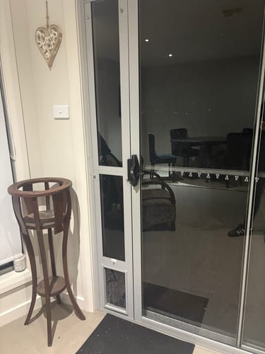 Customer photo review of Patio Pet Door Insert