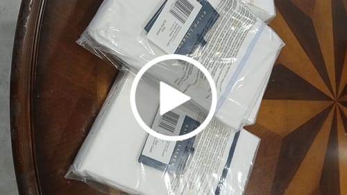 Customer video review of Ralph Lauren NWT Shams and Pillow Cases