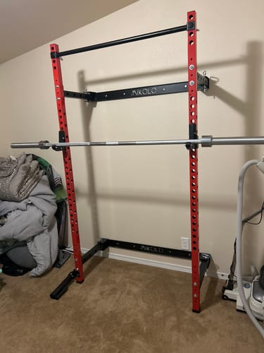 Customer photo review of FoldGym™ Wall Mounted Folding Squat Rack