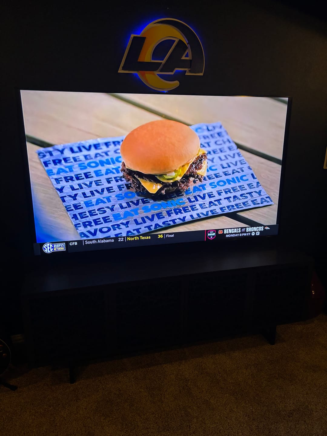 Customer photo review of Los Angeles Rams "LA" Logo 3D Vintage Metal Wall Art