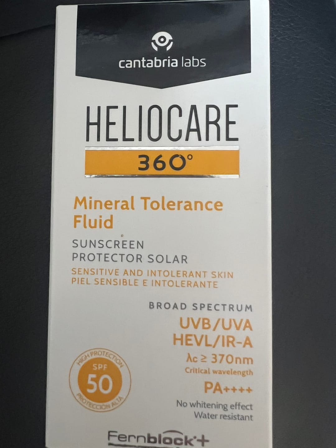 Customer photo review of ヘリオケア360° ミネラルトレランス SPF50