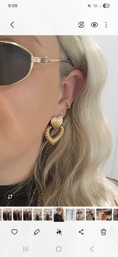 Customer photo review of Multi Sapphire Ear Cuff