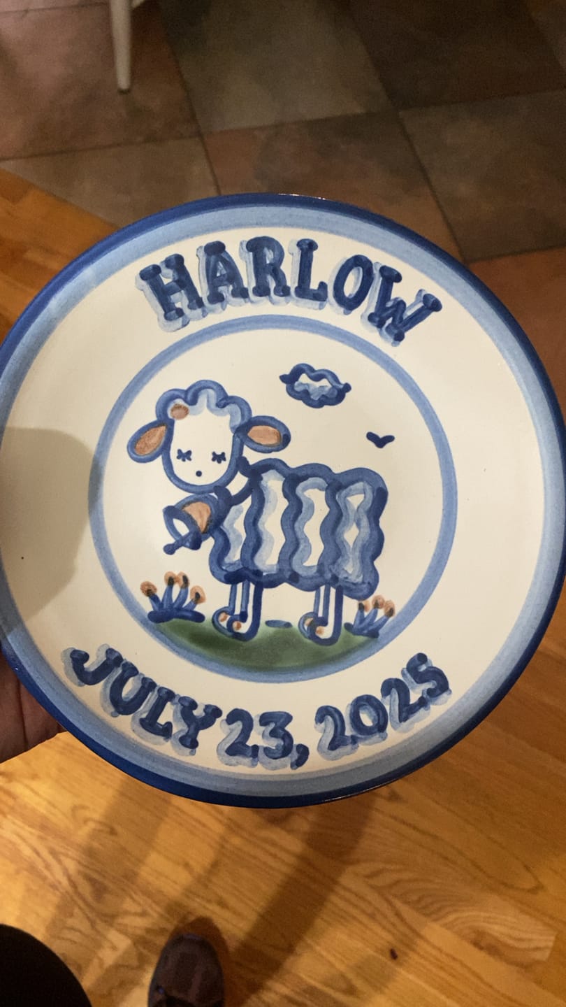 Customer photo review of Personalized Lunch Plate
