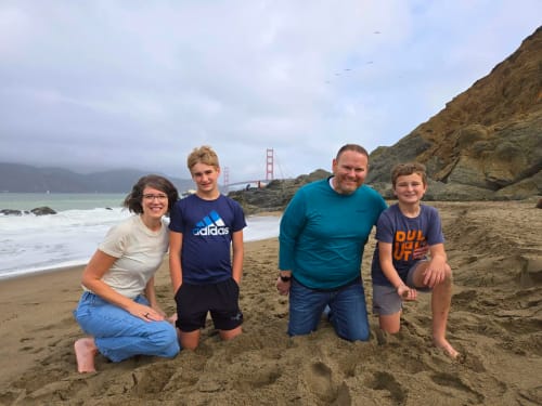 Customer photo review of The OG Cotton Tall Tee - Ecru