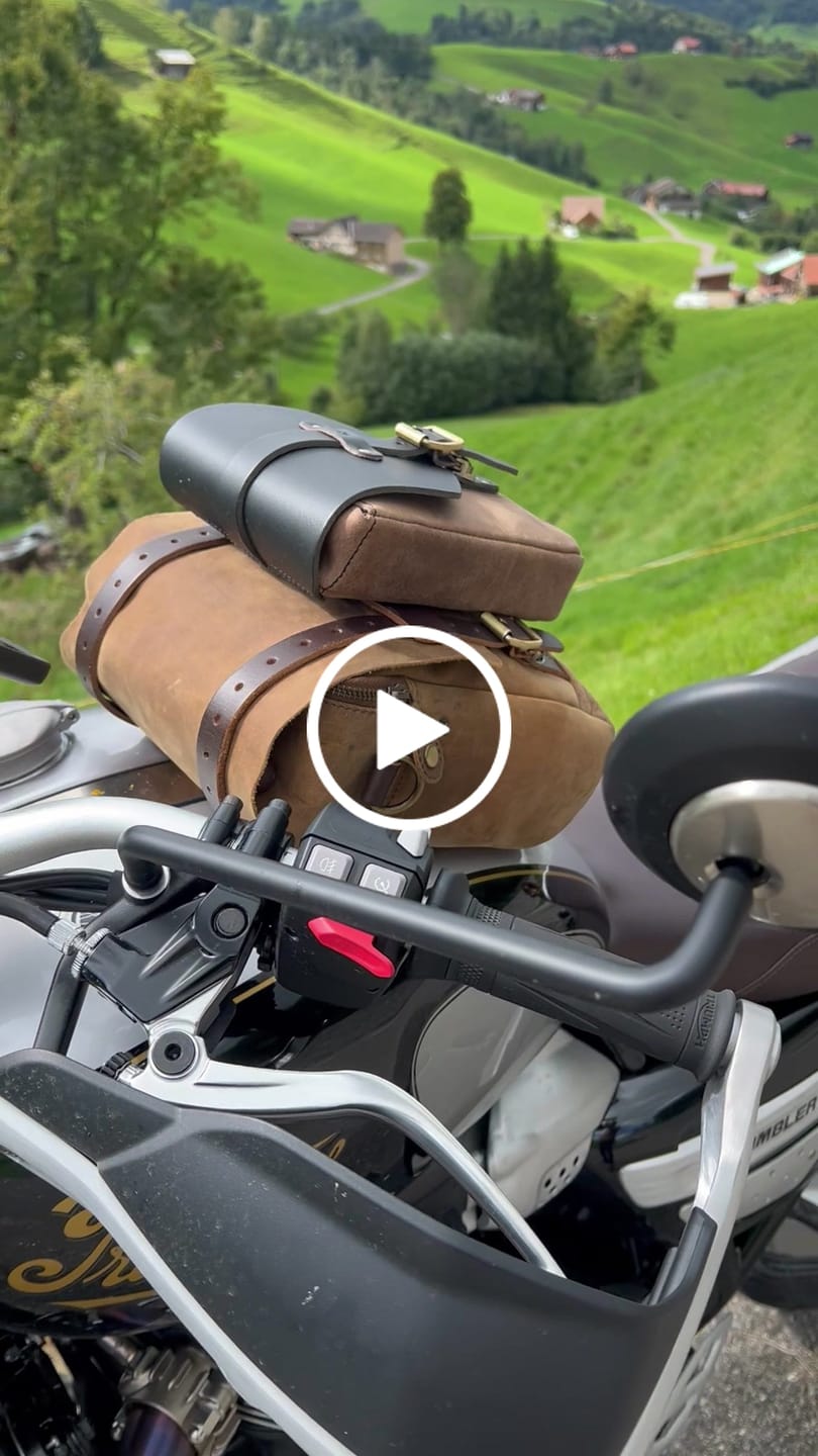 Customer video review of tank and tail bag