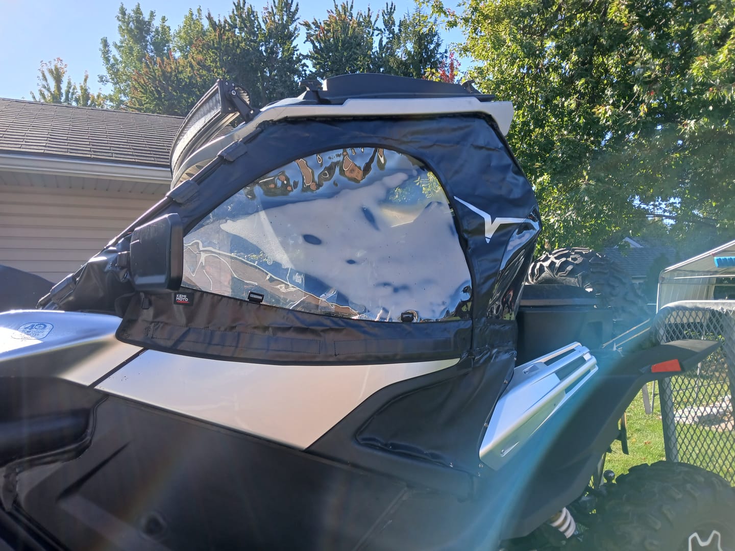 Customer photo review of Soft Cab Enclosures Upper Door for CFMOTO ZForce 950