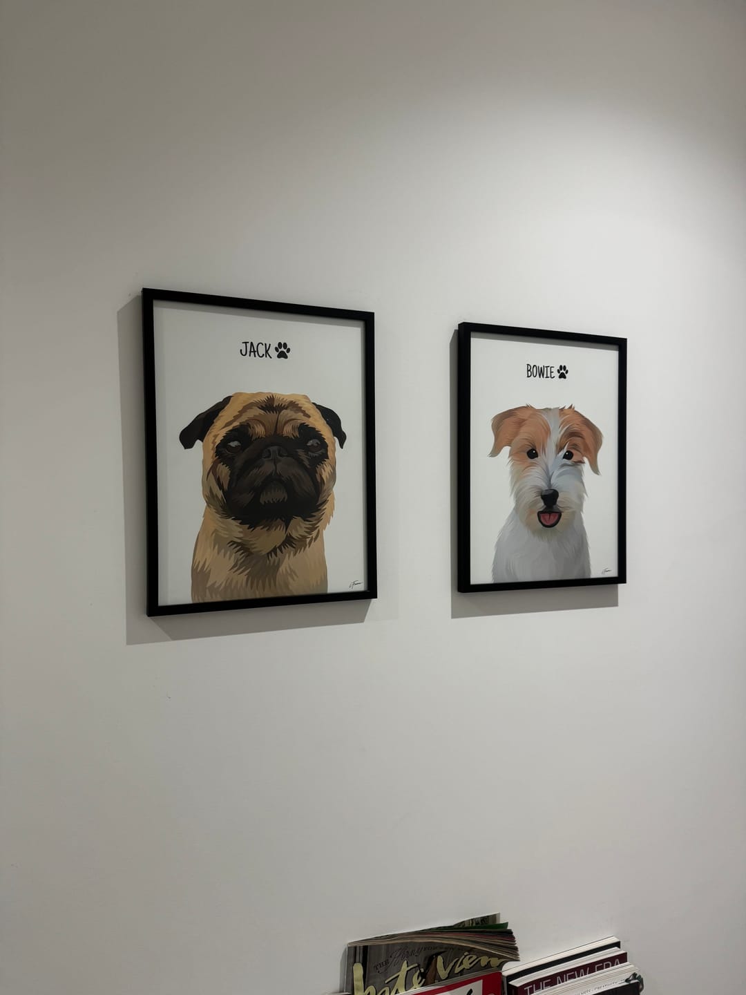 Customer photo review of Quadro Retrato Colorido (1 Animal)