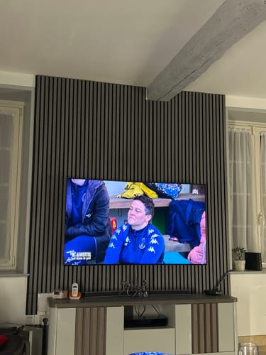Customer photo review of Panneau Acoustique Bois Gris Clair - 260 Feutrine Noir