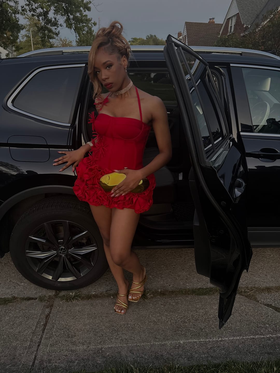 Customer photo review of Neveah Mini Dress