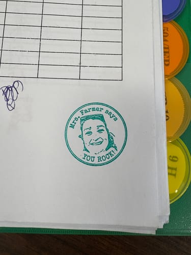 Customer photo review of Face Stamp﹘ Self-Inking Stamp﹘US