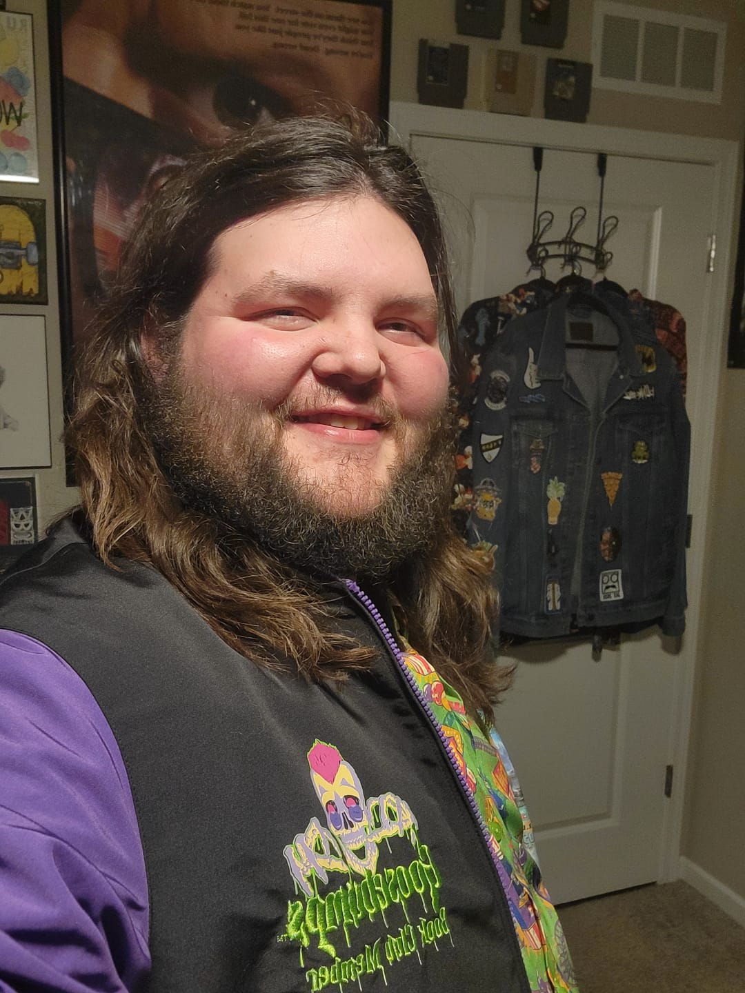 Customer photo review of Goosebumps "Reader Beware…" – Reversible Bomber Jacket