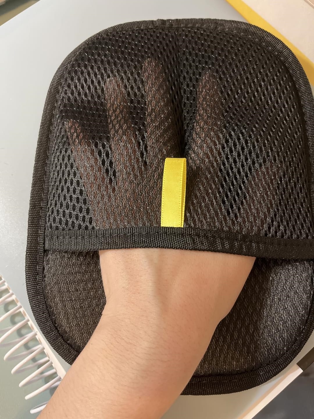 Customer photo review of Pet Hair Removal Glove with Dual-Sided Electrostatic Bristle