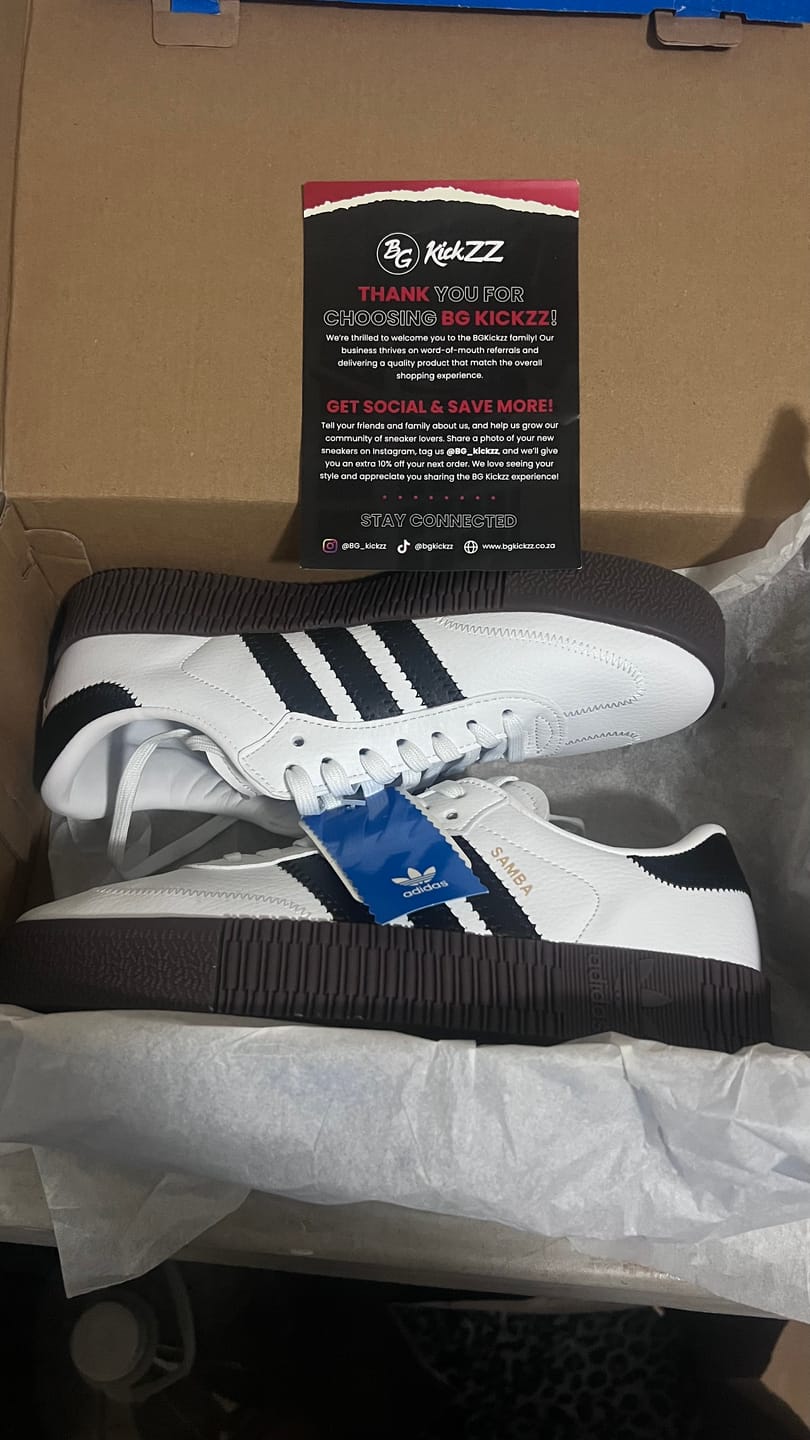 Customer photo review of Adidas Samba Platform White