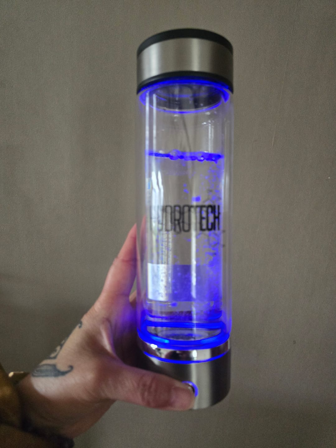 Customer photo review of Hydrogen Water Bottle