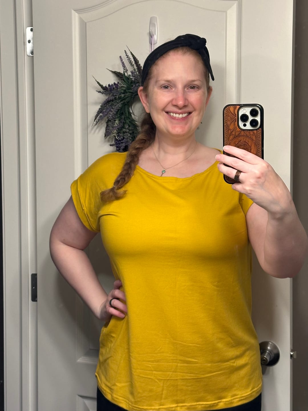 Customer photo review of *Pre-Sale* Cuff Tee