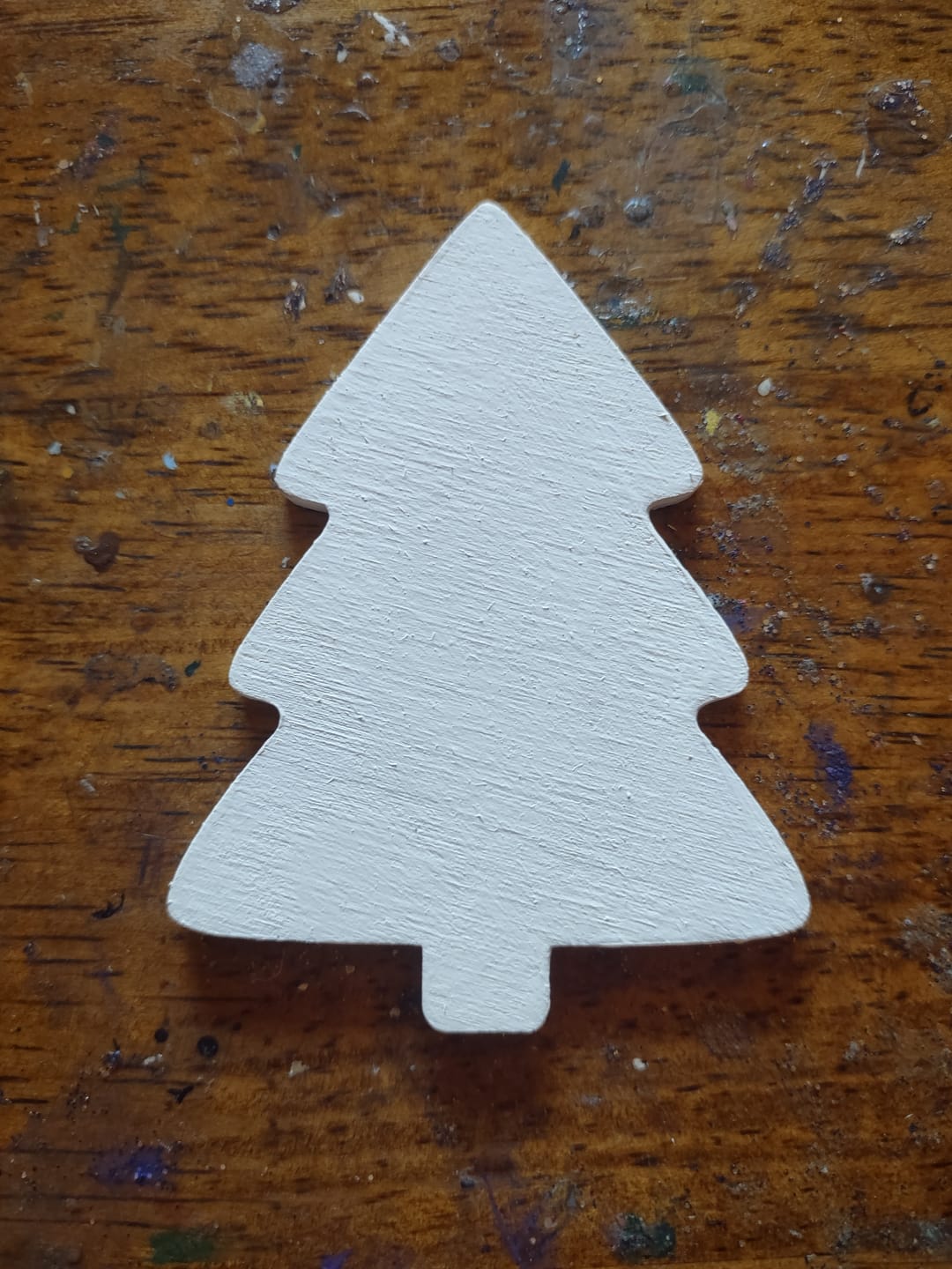 Customer photo review of Unfinished Wood Simple Christmas Tree Shape - Craft - up to 46" DIY