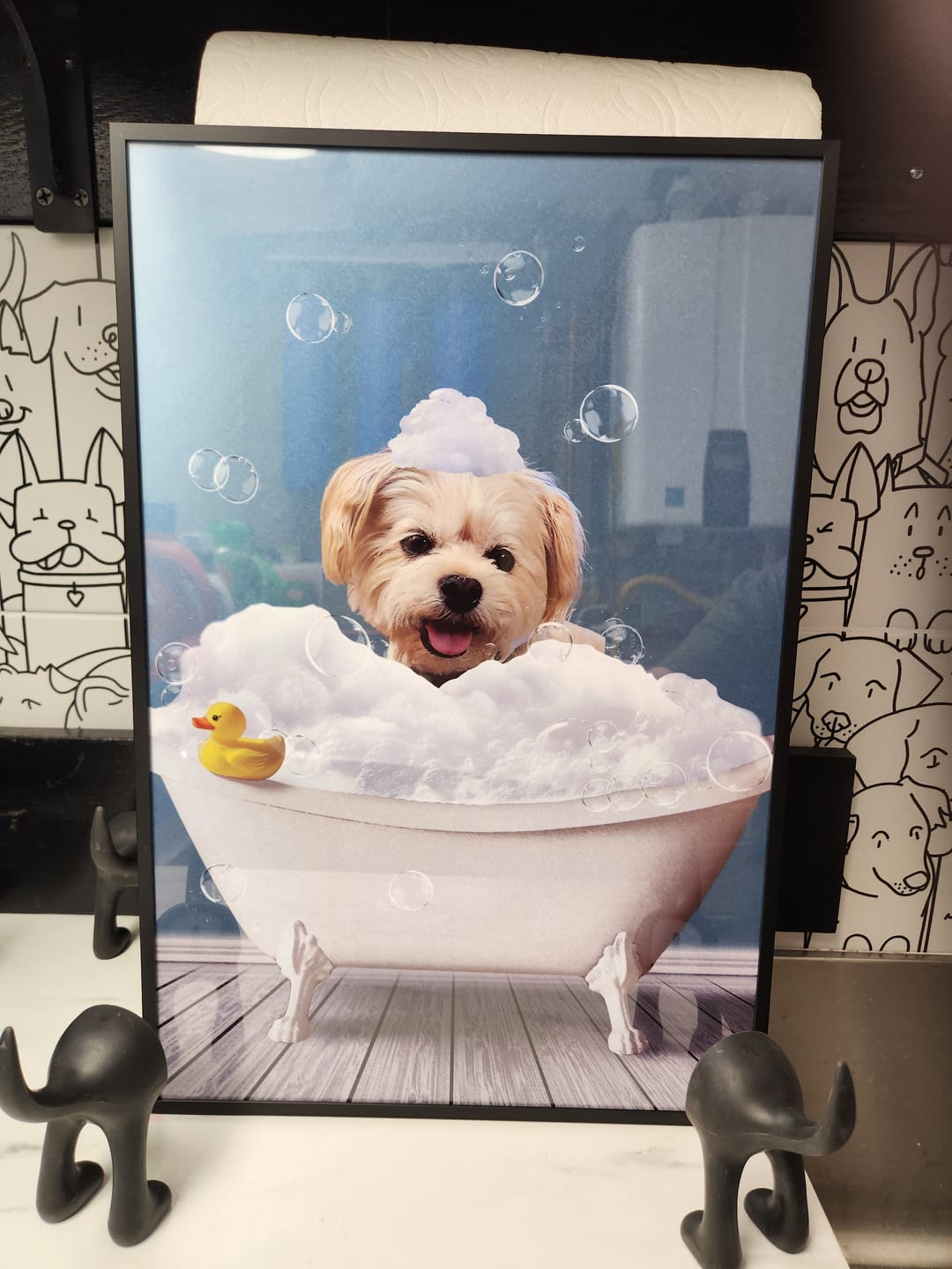 Customer photo review of Fun in the tub - Personalized Poster