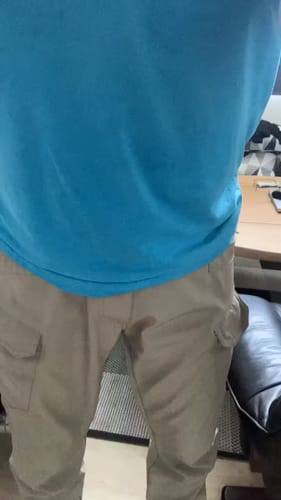 Customer work trousers photograph