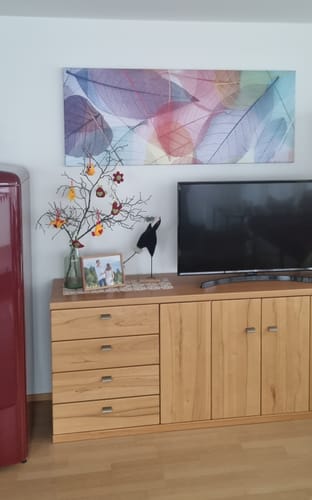 Customer photo review of Leinwandbild | Bunte Blätter | Panorama