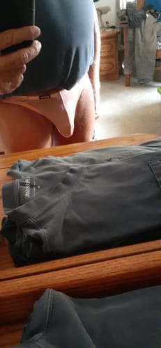 Customer photo review of 2 Pack Men's Sexy Semi-Transparent Thong