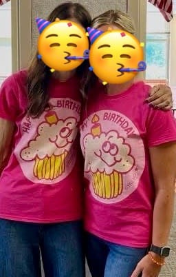 Customer photo review of Womens Happy Birthday Scratch N Sniff Shirt