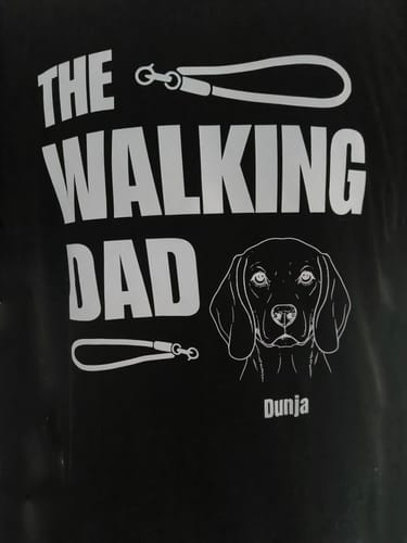 Customer photo review of The Walking Dad - Personalisierbarer Hoodie Unisex Rückendruck