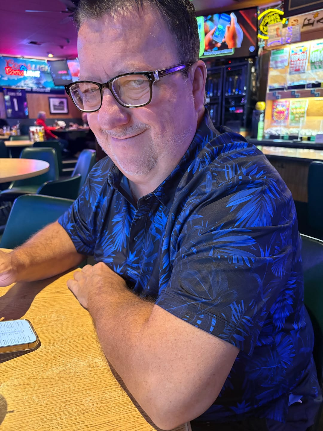 Customer photo review of Midnight Blue Golf Polo