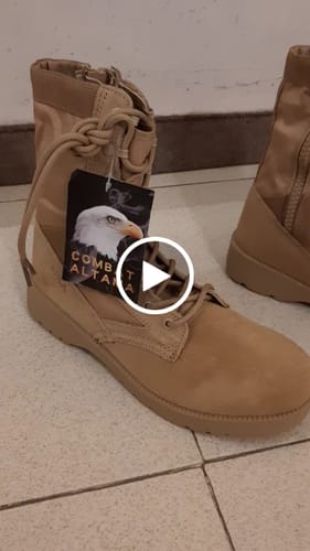 Customer video review of Military Outdoor Shoes