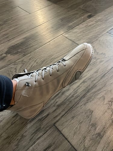 Customer photo review of Men Women Velcro Suede High Boots Beck Shoes (Unisex) (BOGO) (Discount auto-applies with 2 pairs in the cart.)