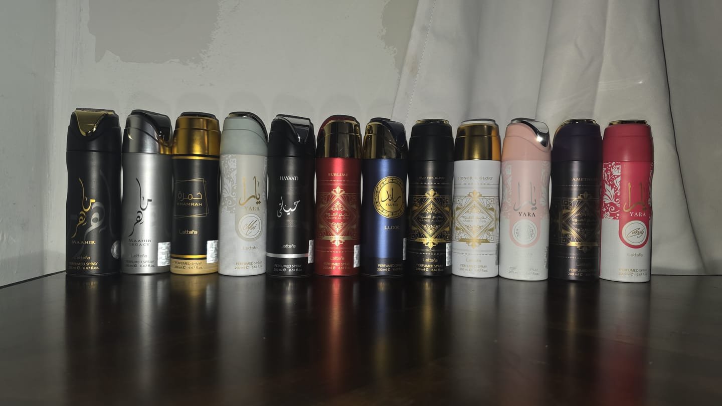 Customer photo review of Lattafa Air Freshener 300 mL + Lattafa Body Spray 200 mL – Mixed Case  (Assorted Scents, 100% Authentic)