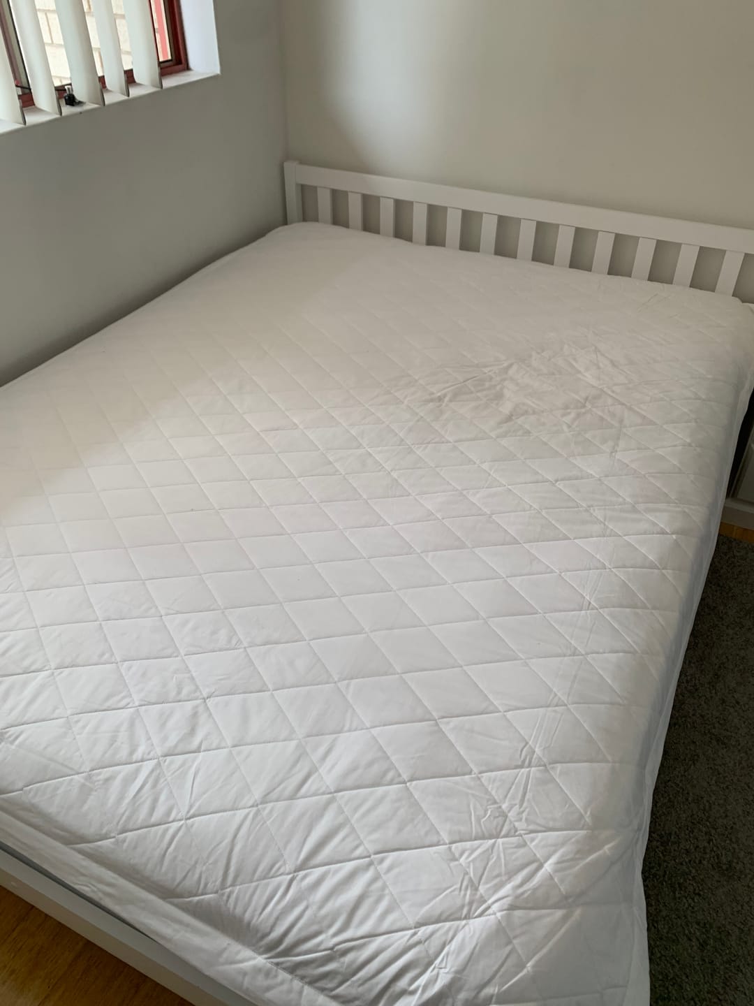 Customer photo review of Organic Cotton Quilted Mattress Protectors