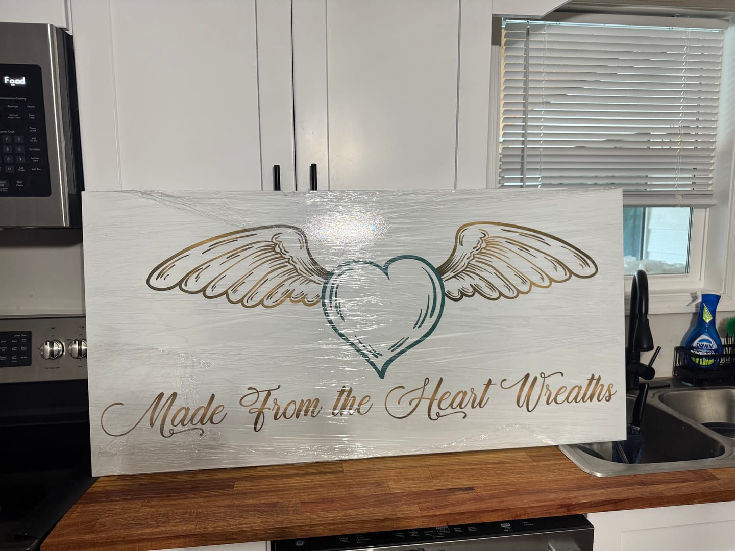 Customer photo review of Custom Outdoor Storefront & Logo Sign | Dibond Aluminum