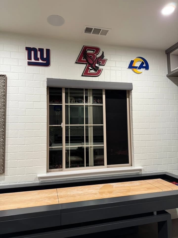 Customer photo review of New York Giants "NY" 3D Vintage Metal Wall Art