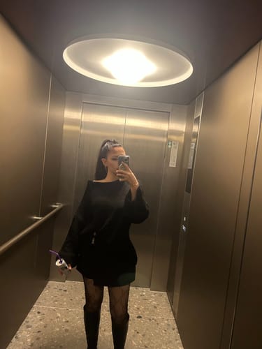 Customer photo review of Ultra-Soft Off-Shoulder Knit