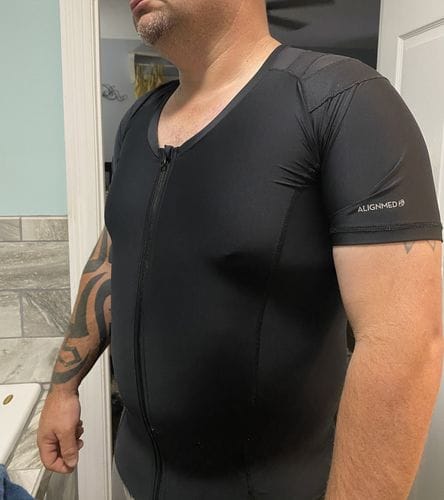 Customer photo review of Men's Posture Shirt™ Zipper - Schwarz