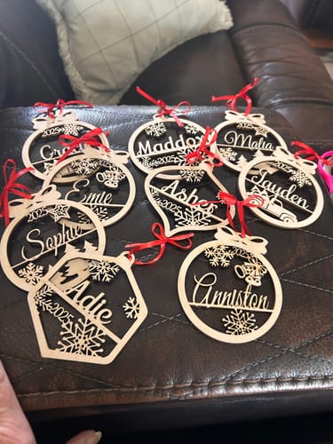 Customer photo review of Personalized Christmas Ornament