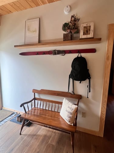 Customer photo review of Rustic Floating Shelves