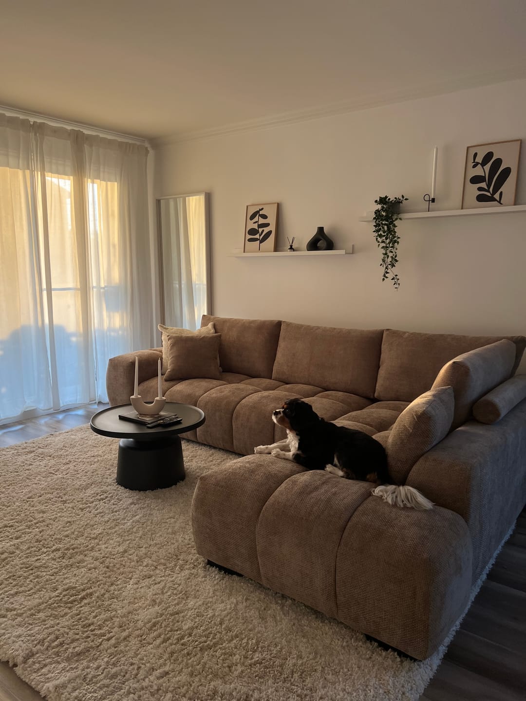 Customer photo review of CIELLO - Sofa sectionnel 120" taupe