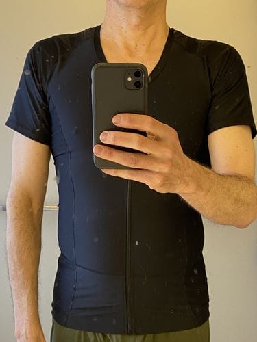 Customer photo review of Men's Posture Shirt™ Zipper - Schwarz