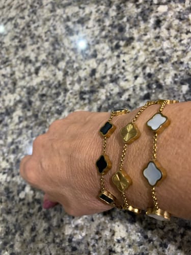 Customer photo review of Celine Clover Bracelet