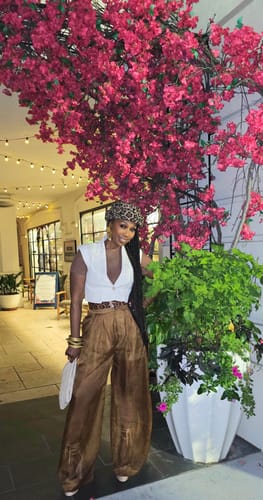 Customer photo review of London Pillbox Hat - Leopard