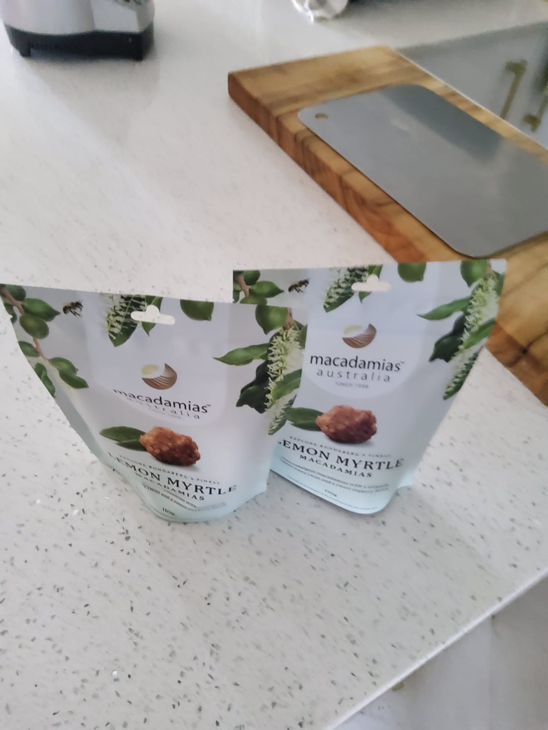 Customer photo review of Lemon Myrtle Macadamias