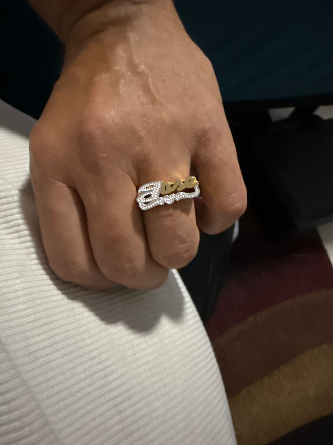 Customer photo review of Personalized Name Ring - Custom Name Ring