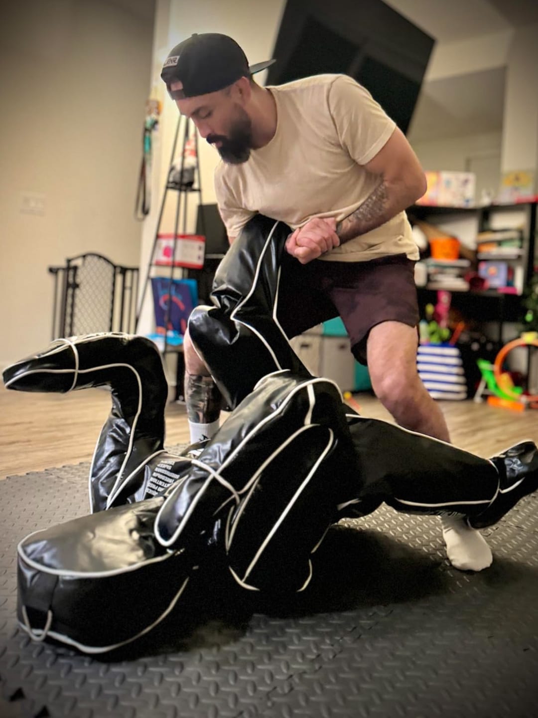 Customer photo review of Adults Essential BJJ Grappling Dummy – 5'7" (170 cm), Unfilled